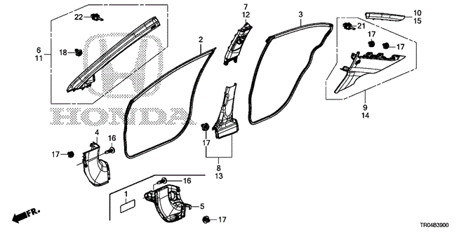 Interior/Bumper/Pillar Garnish for 2012 Honda CIVIC SEDAN #1