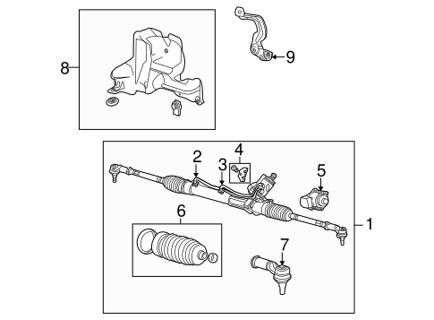 X-Type STEERING GEAR & LINKAGE 2