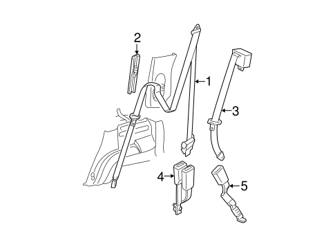Mountaineer REAR SEAT BELTS 4