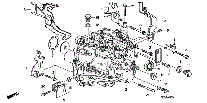 TRANSMISSION - MANUAL/MT TRANSMISSION CASE (L4) for 2010 Honda ACCORD COUPE #1