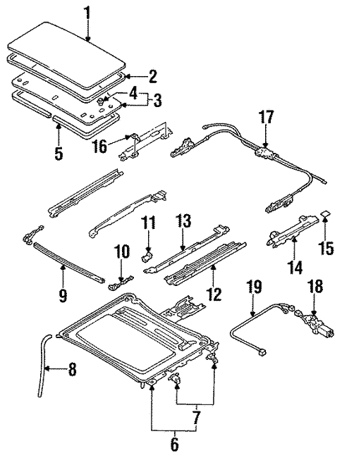 Sunroof for 1993 Ford Probe #0