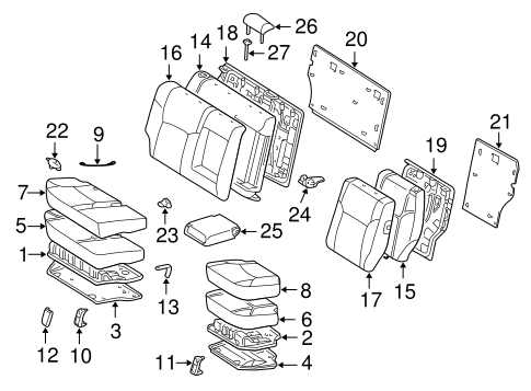 BODY/REAR SEAT COMPONENTS for 2006 Toyota 4Runner #1