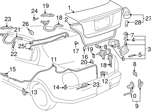 BODY/LID & COMPONENTS for 2003 Toyota Prius #1