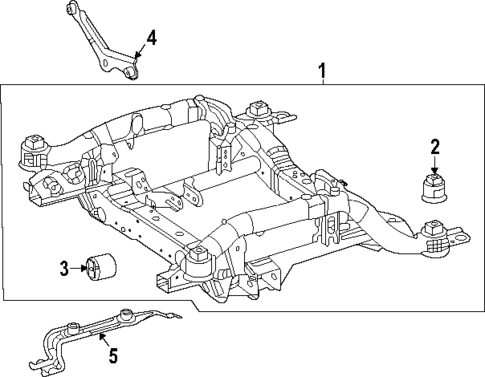 Suspension Mounting for 2020 Mercedes-Benz GLE 350 #1