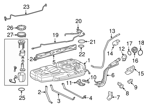 FUEL SYSTEM/FUEL SYSTEM COMPONENTS for 2015 Toyota Sienna #1