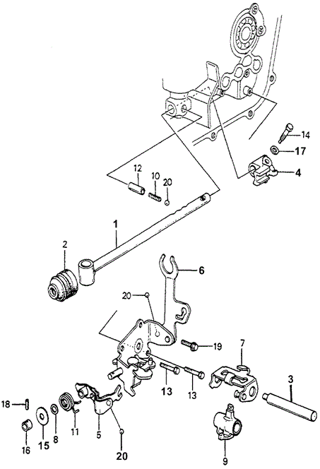 Transmission - Manual/MT Shift Arm for 1983 Honda ACCORD HATCHBACK #1