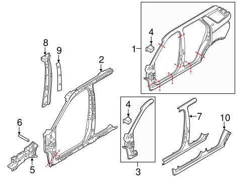 Discovery Sport CENTER PILLAR & ROCKER