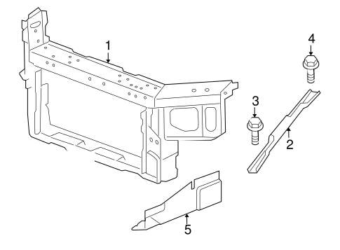 Impala Limited RADIATOR SUPPORT