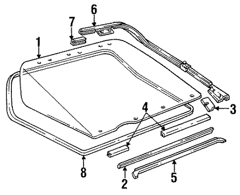 Camaro GLASS - LIFT GATE
