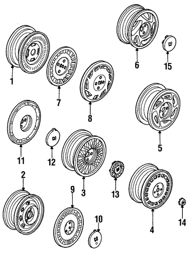 OEM Honda 42700-SF1-A21 - Wheel, Alloy OEM Honda 42700-SF1-A21 - Wheel, Alloy