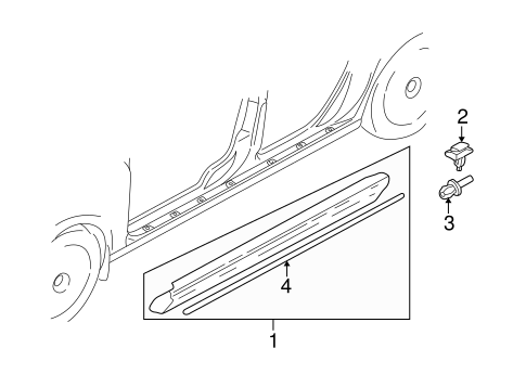 S80 EXTERIOR TRIM - PILLARS