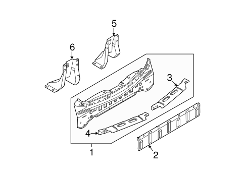 Rear Body for 2004 Nissan Murano #0
