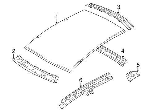 Roof & Components for 2003 Mazda Protege #0