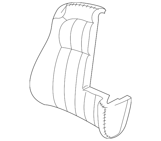 GNB4315BBAGD Деталь SEAT BACK COVER, RIGHT