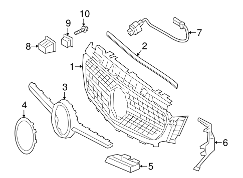 Grille & Components for 2019 Mercedes-Benz E 63 AMG® S #0