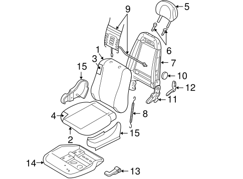 Focus FRONT SEAT COMPONENTS