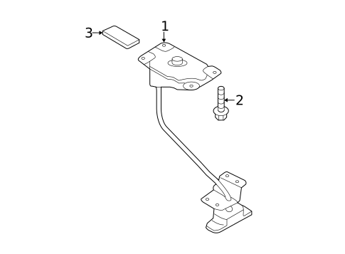 Spare Tire Carrier for 2015 Hyundai Santa Fe Sport #0