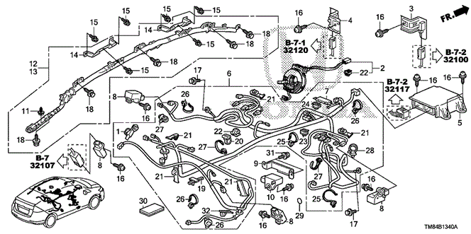 ELECTRICAL / EXHAUST / HEATER / FUEL/SRS UNIT for 2012 Honda INSIGHT #1