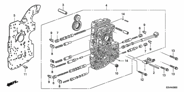 AT Main Valve Body ('01-'02) for 2001 Acura MDX #0
