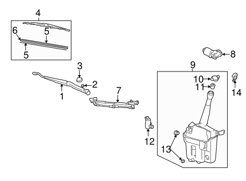Vibe WIPER & WASHER COMPONENTS