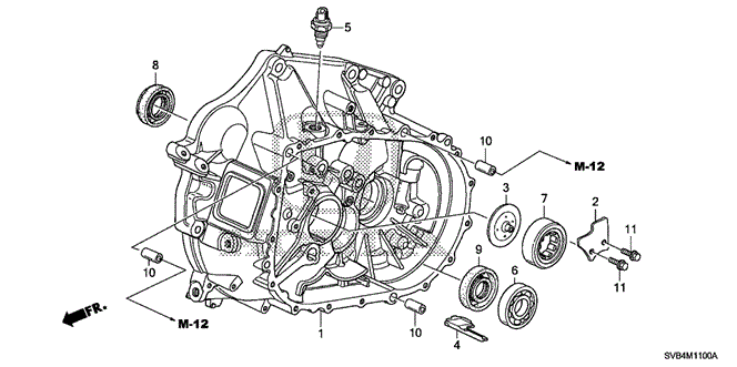 TRANSMISSION - MANUAL/MT CLUTCH CASE (2.0L) for 2010 Honda CIVIC COUPE #1