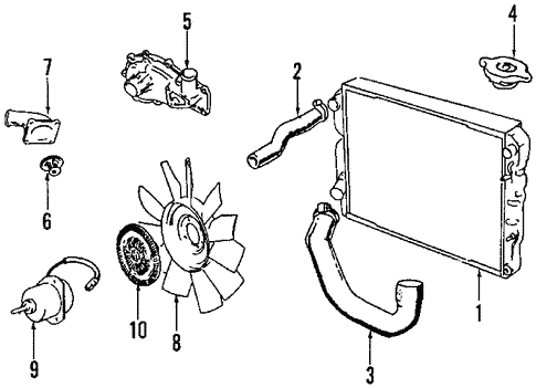 Radiator & Components for 1994 Jaguar XJ6 #1