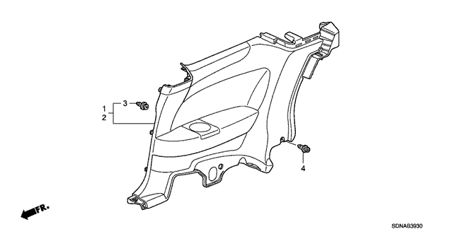 Interior/Bumper/Side Lining for 2007 Honda ACCORD COUPE #1