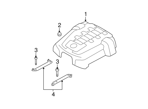 Engine Appearance Cover for 2010 BMW 550i #0