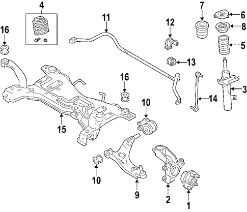 Front Suspension for 2011 Volvo C70 #0