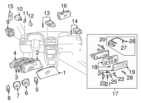 ELECTRICAL/SWITCHES for 1998 Toyota Corolla #4
