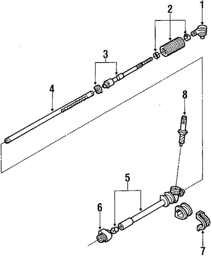 Festiva STEERING GEAR & LINKAGE 4