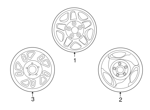 Front Suspension/Wheels for 2000 Ford Explorer #1