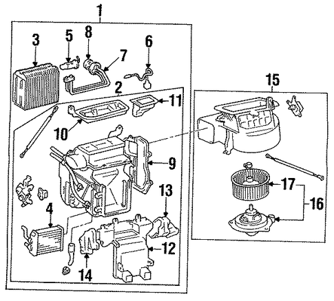 HVAC/CONDENSER, COMPRESSOR & LINES for 1996 Toyota Camry #2