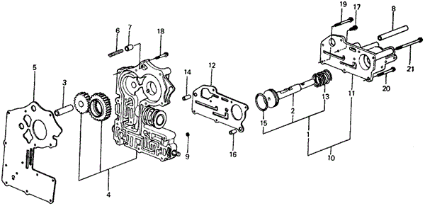 TRANSMISSION - HONDAMATIC/HMT VALVE BODY for 1977 Honda CIVIC HATCHBACK #1