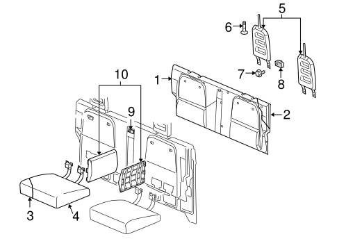 Dakota REAR SEAT COMPONENTS 2