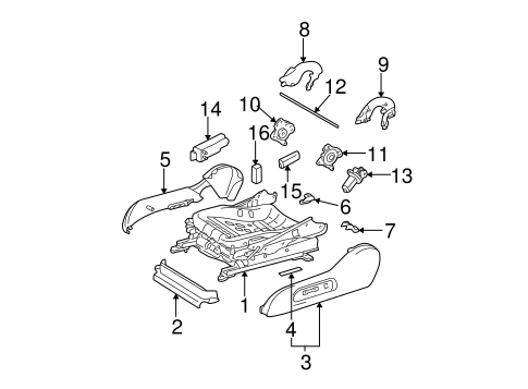 BODY/TRACKS & COMPONENTS for 2003 Toyota Camry #4