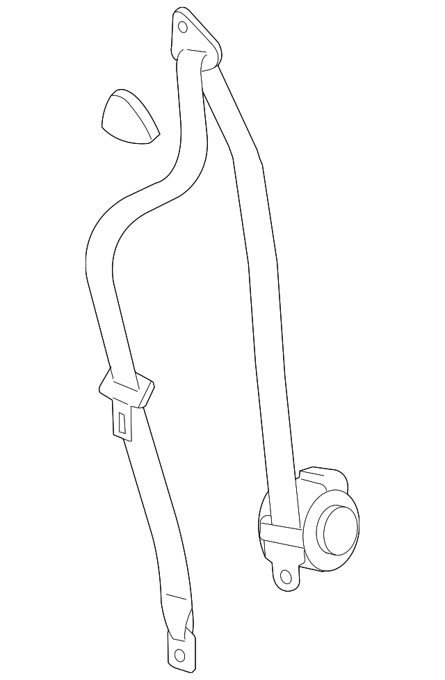 19207359 Деталь RETRACTOR ASSY, LEFT
