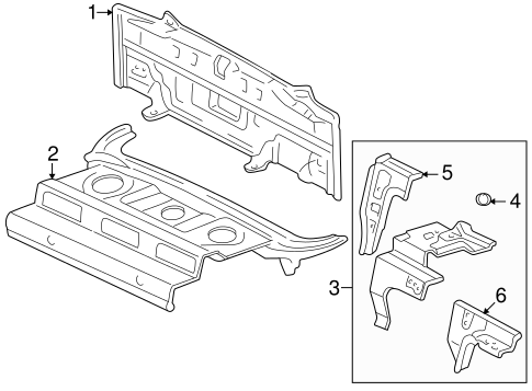 Rear Body for 2001 Toyota Prius #0
