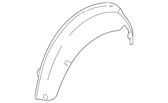 8693847 Деталь OUTER WHEELHOUSE, RIGHT