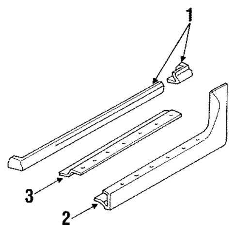 Grand Prix EXTERIOR TRIM - PILLARS
