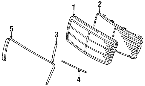 Grille for 1995 Mercedes-Benz E 320 #0