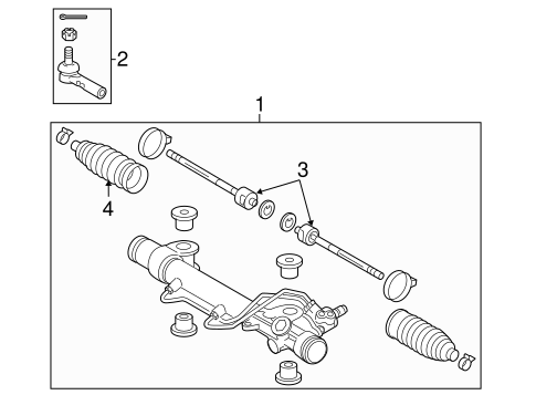 STEERING/STEERING GEAR & LINKAGE for 2012 Toyota Tacoma #2