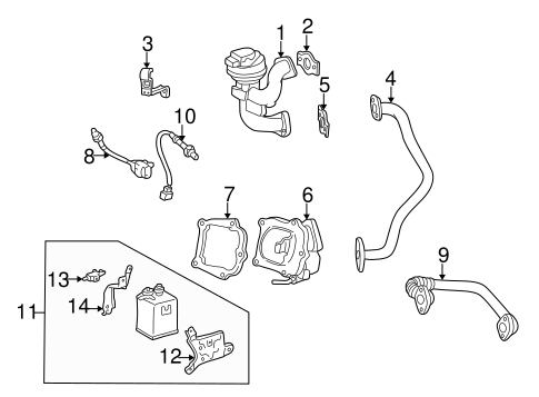 EMISSION SYSTEM/EGR SYSTEM for 2000 Toyota Camry #1