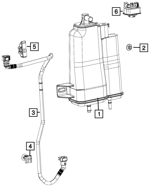Vacuum Canister/Leak Detection Pump for 2016 Fiat 500X #0