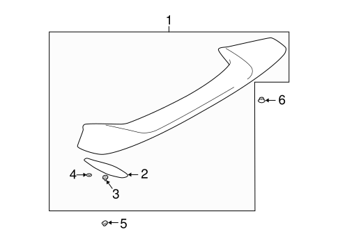 Spoiler for 2007 Subaru Impreza #1