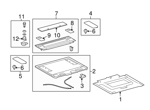 BODY/INTERIOR TRIM - REAR BODY for 2012 Toyota 4Runner #1