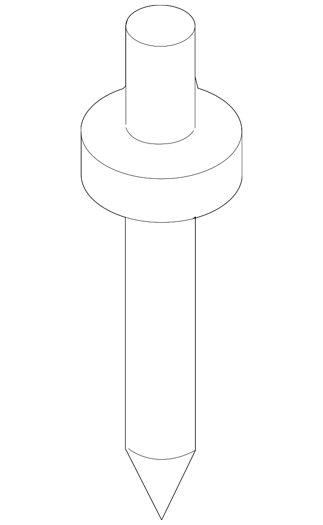 11562387 UPPER MOLDING RIVET, LEFT