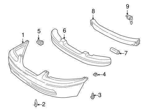 BODY/BUMPER & COMPONENTS - FRONT for 2000 Toyota Camry #1