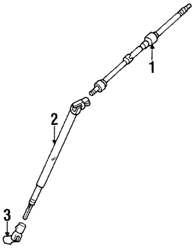 STEERING/SHAFT & INTERNAL COMPONENTS for 1997 Toyota Previa #1