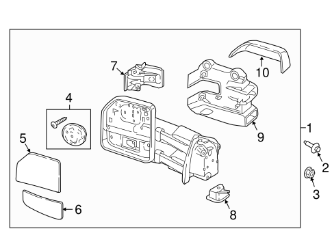 Body/Outside Mirrors for 2016 Ford F-150 #6